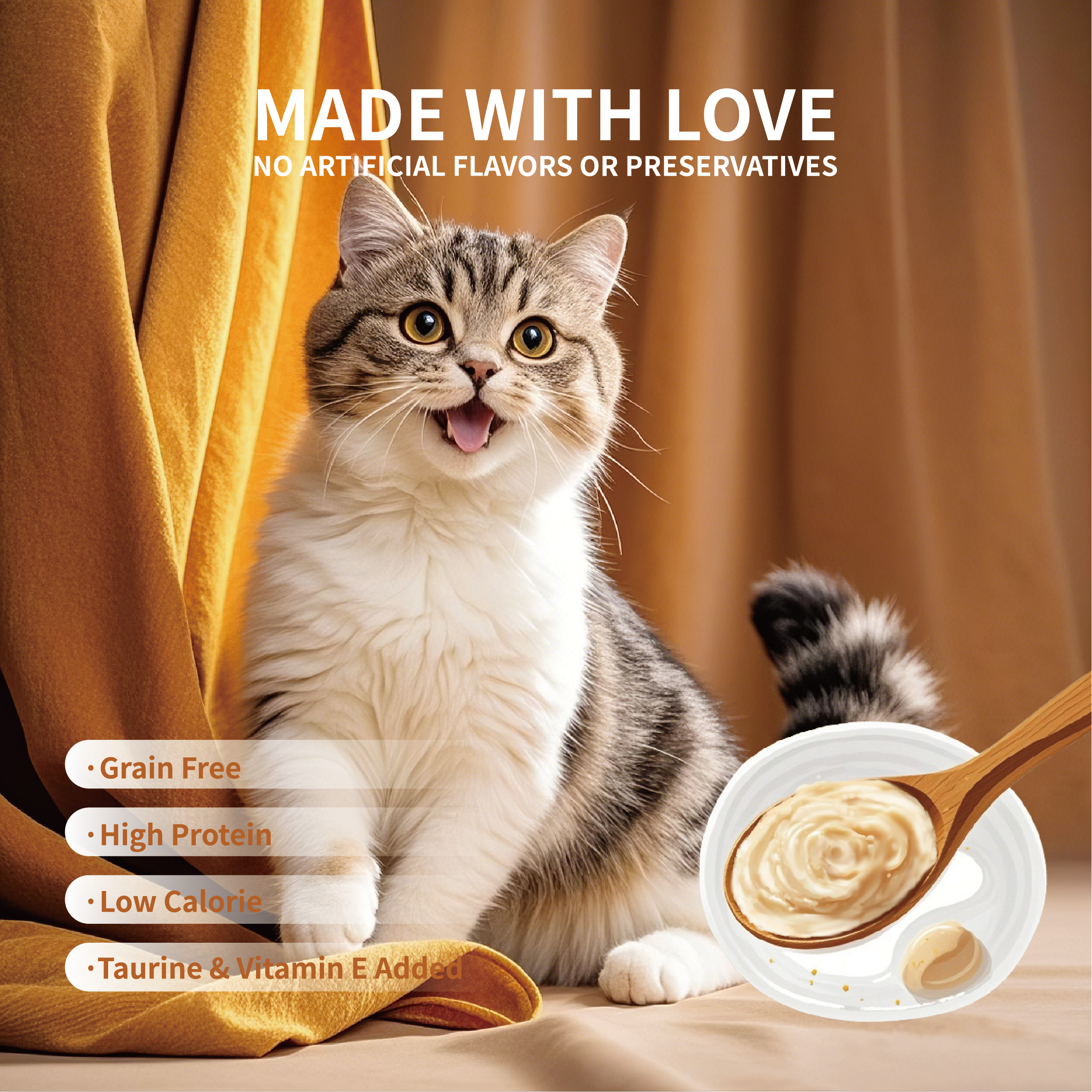 iFelloPet Lickable Cat Treats - Variety Pack (12 Tubes)