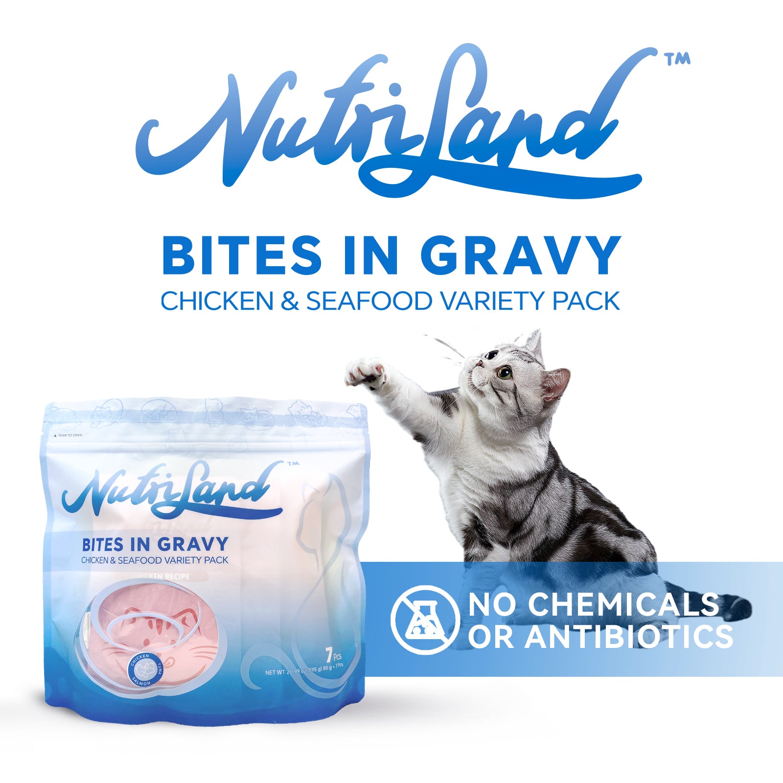 NutriLand wet cat treat ingredients and recipe information