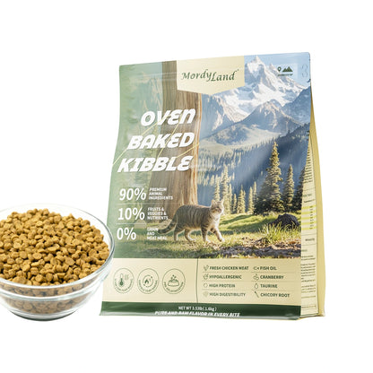 MordyLand Oven-Baked Chicken Cat Food, 3.53 lb