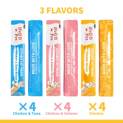 iFello Pet lickable cat treats variety pack product image 2