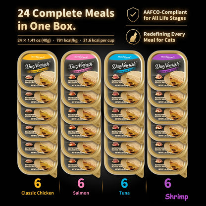 MordyLand DuoNourish dual-layer nutritional mousse wet cat food variety pack product image 7