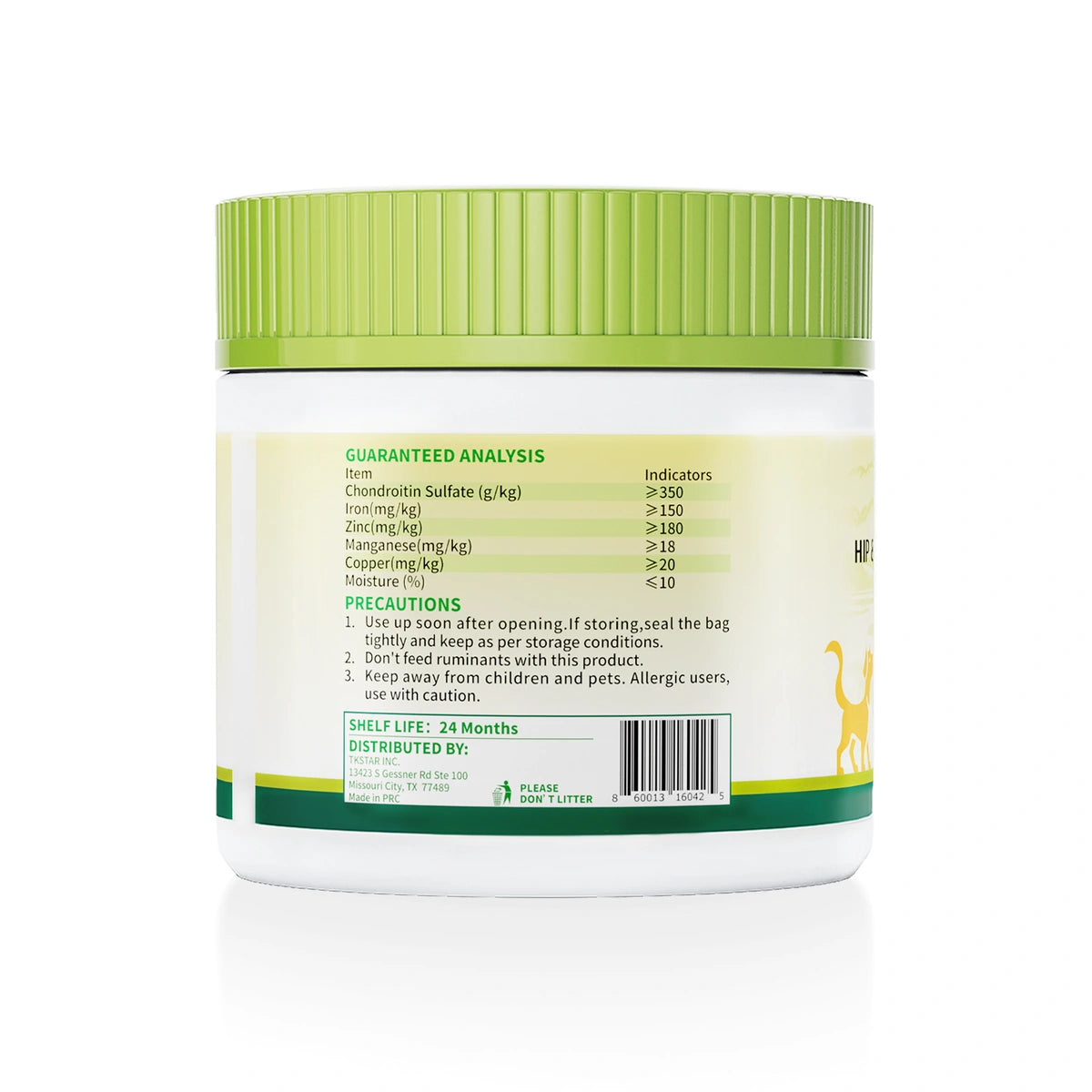 Dog joint supplement chews with glucosamine and chondroitin