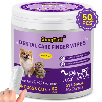 SnugTail pet dental finger wipes product image 3