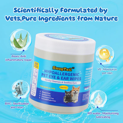 SnugTail pet eye and ear wipes 240 count product image 5
