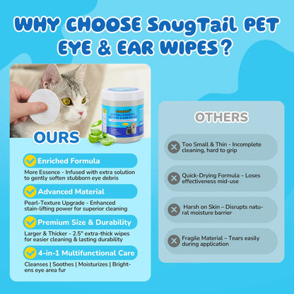 SnugTail pet eye and ear wipes 240 count product image 8