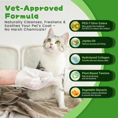 SnugTail 32 count pet cleaning glove wipes product image 3