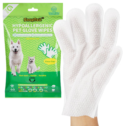 SnugTail pet grooming glove wipes product image 1