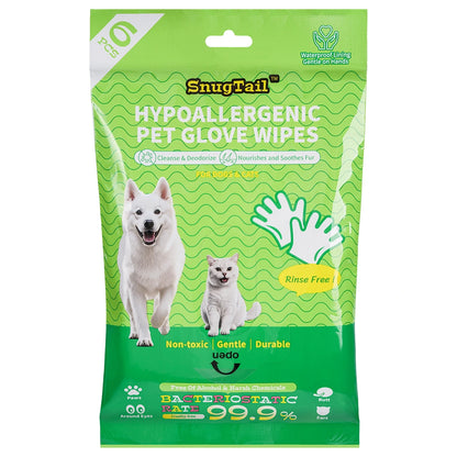 SnugTail pet grooming glove wipes product image 2