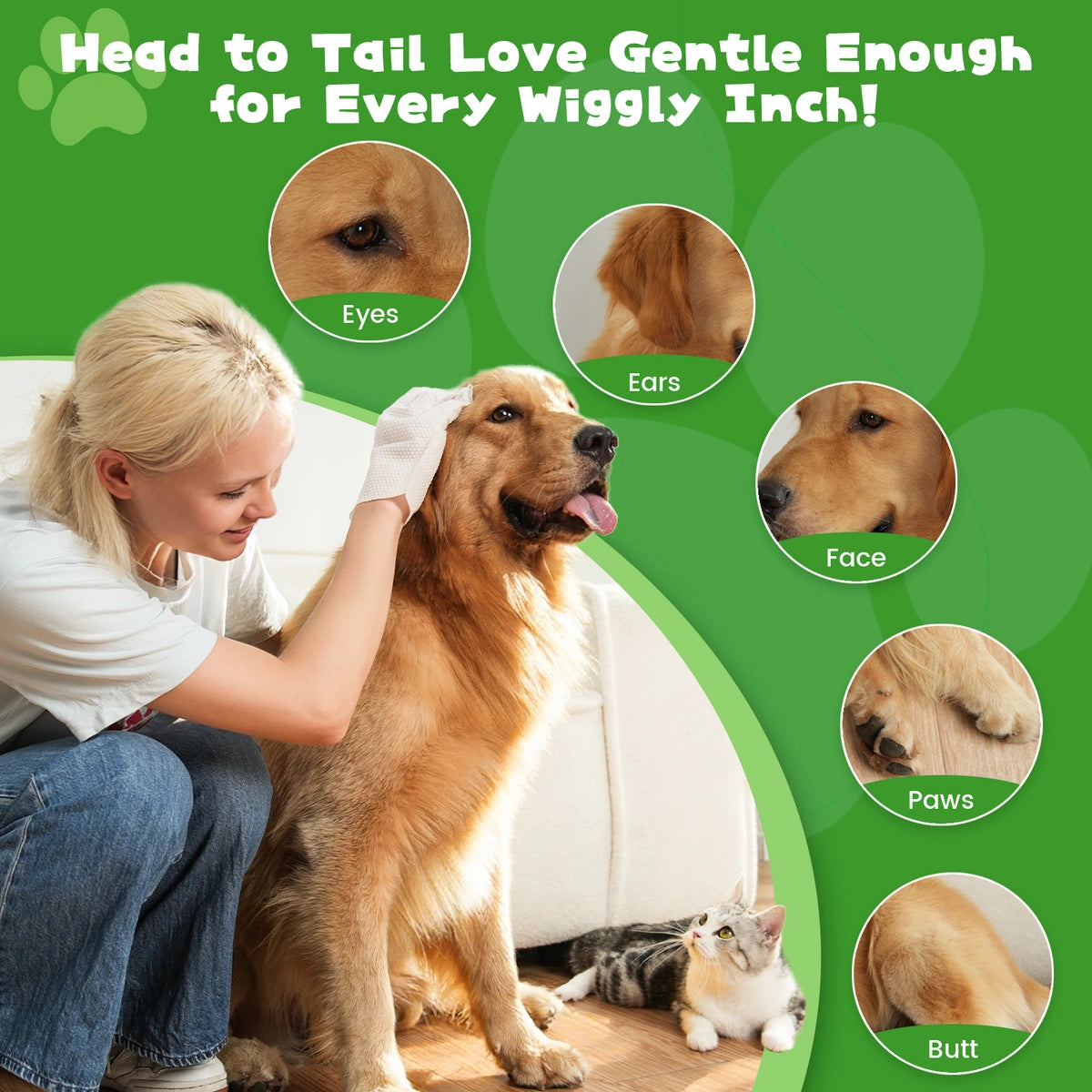 SnugTail pet grooming glove wipes product image 8